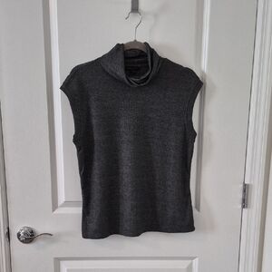 Banana Republic Charcoal Sleeveless Cowl Neck Sweater